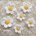 Daisy flowers 2 sizes crochet