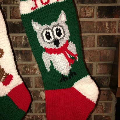 Owl Christmas Stocking