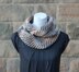 Coffee ripple scarf