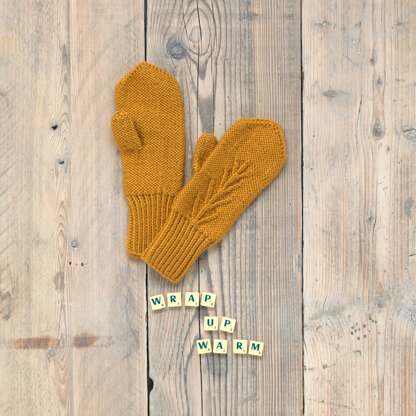 Harvest Mittens in Main Street Yarns Shiny + Soft - Downloadable PDF