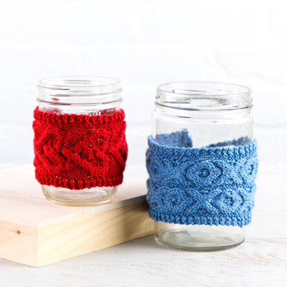 Safe and Warm Mug Warmers in Valley Yarns Haydenville DK - 1064 - Downloadable PDF