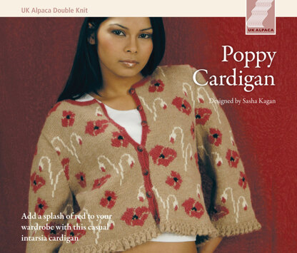 Poppy Cardigan in UK Alpaca Superfine Double Knit - Downloadable PDF