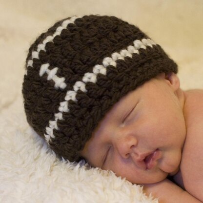 Football Baby Hat Pattern Quick and Easy