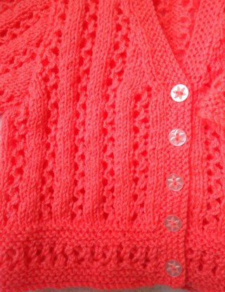 Summer Bright girls short sleeve cardigan