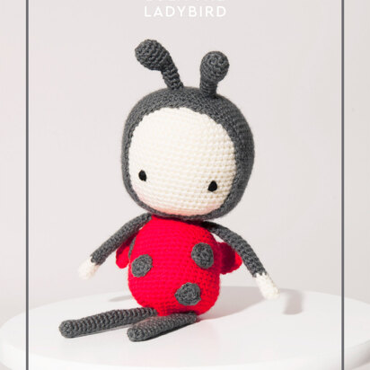 "Lola the Ladybug" - Amigurumi Crochet Pattern For Toys in Paintbox Yarns