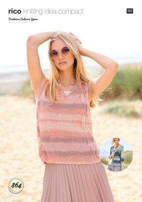 Top and Cardigan in Rico Fashion Colour Spin - 864 - Downloadable PDF