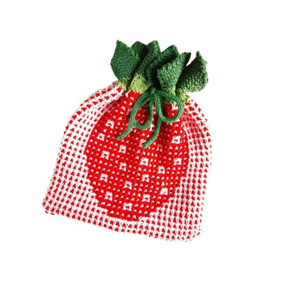 Strawberry Drawstring Bag