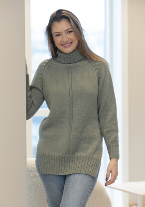 Field Sweater in Viking Of Norway Alpaca Storm - UK-2307-8 - Downloadable PDF