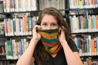 Knitting at the Library Cowl