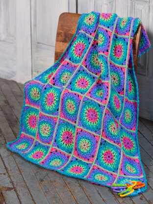 Lite 'n Bright Baby Blanket in Caron Simply Soft Brites - Downloadable PDF