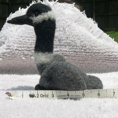 Knitted/Felted Canada Goose