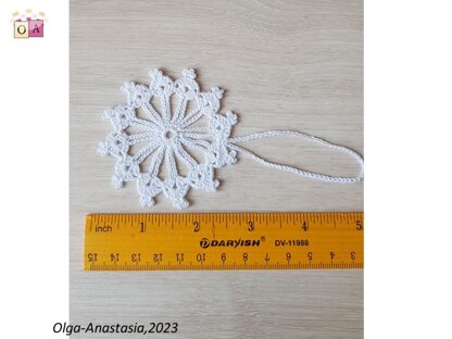 Crochet snowflake 17