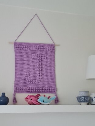 Letter J Wallhanging