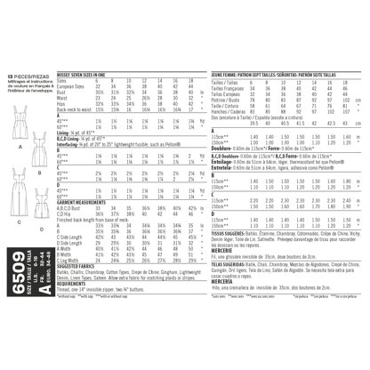 New Look 6509 Womenâ€™s  Jumper, Romper, and Dress with Bodice Variations 6509 - Paper Pattern, Size A (6-8-10-12-14-16-18)