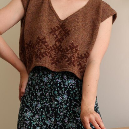 Forest keys vest - knitting pattern