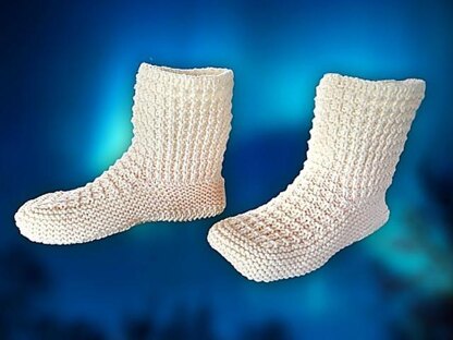 Textured Adult Bootie Slippers