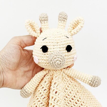 Giraffe lovey blanket