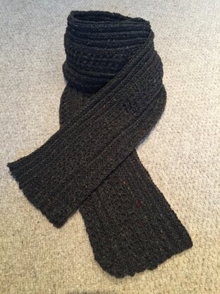 Smart tweed scarf