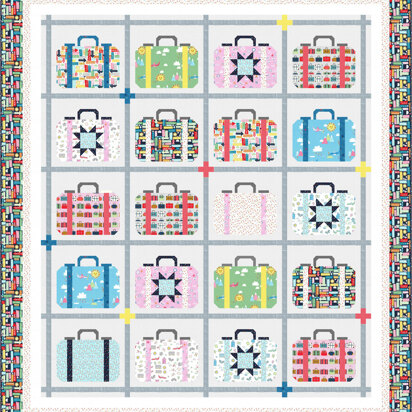 Michael Miller Fabrics Travel Daze Quilt - Downloadable PDF