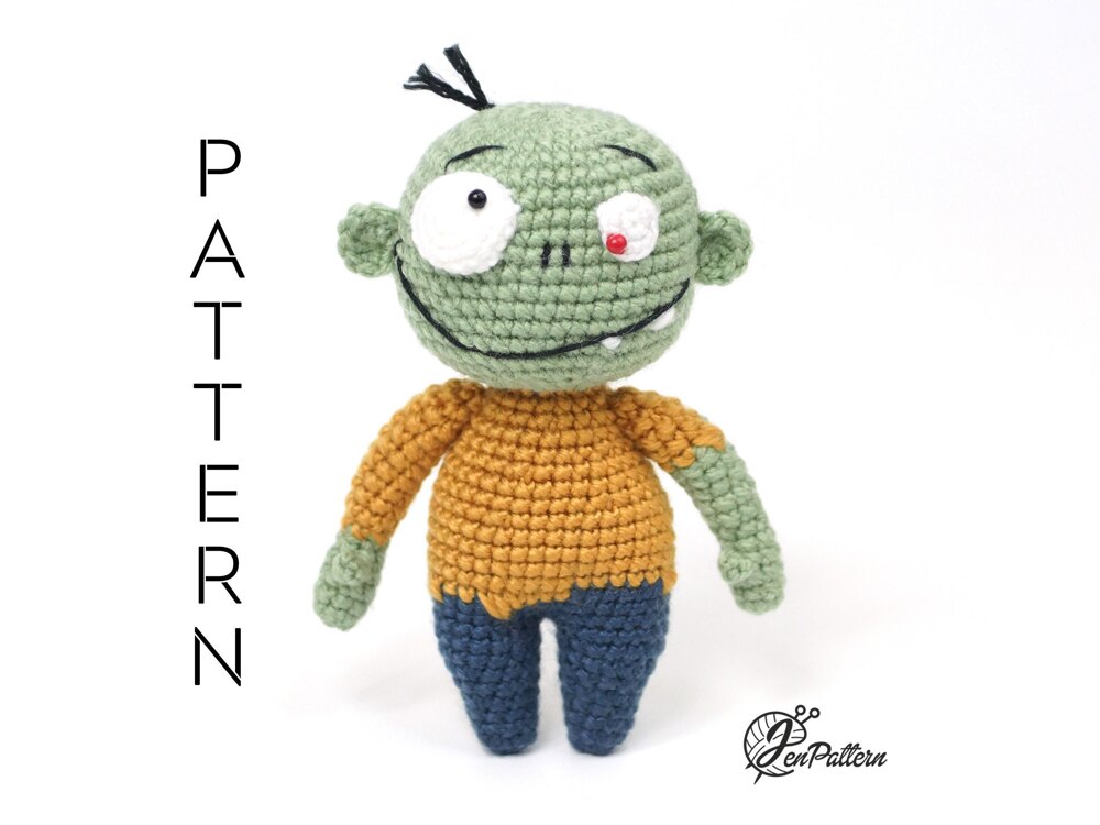 Zombie - Plants vs. Zombies amigurumi pattern 