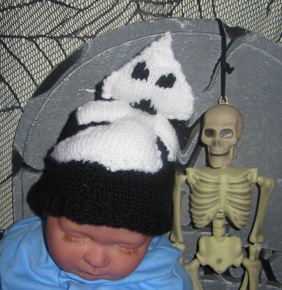 Baby White Ghost Beanie