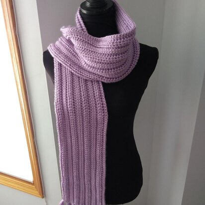 PapioCreek Rib Stitch Scarf