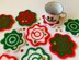 Christmas flower coaster by HueLaViveI