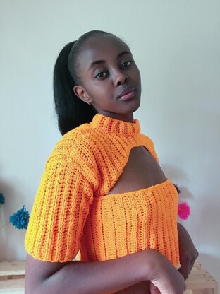 Chamomile Ribbed crochet top