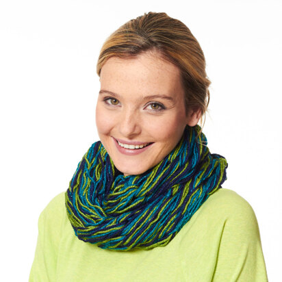 Arm Knit Cowl in Caron Simply Soft Party - Downloadable PDF