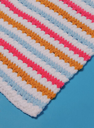 Squishy Blanket - Free Crochet Pattern For Kids in Paintbox Yarns Chenille by Paintbox Yarns