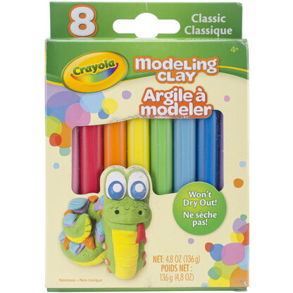 Crayola Modeling Clay .6oz 8/Pkg - Basic
