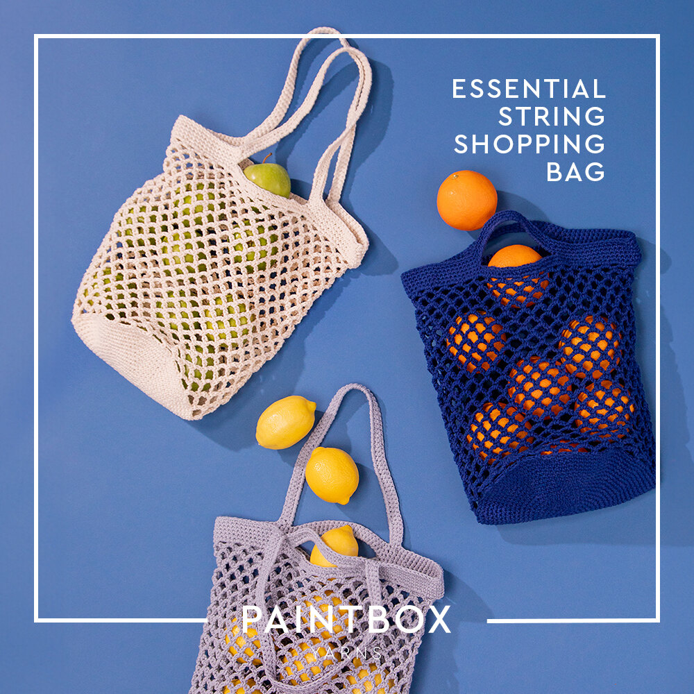 Essential String Shopping Bag Free Crochet Pattern in Paintbox Yarns Recycled Cotton Worsted LoveCrafts