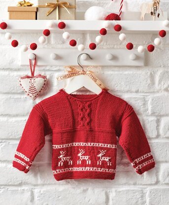 Deer Little One Baby Christmas Jumper