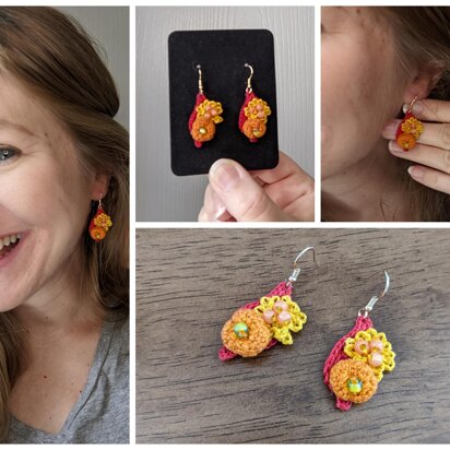 Fall Cluster Earrings