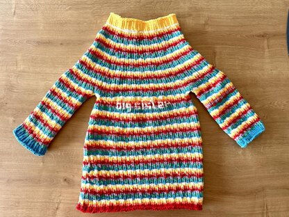 Colourful big sister dress
