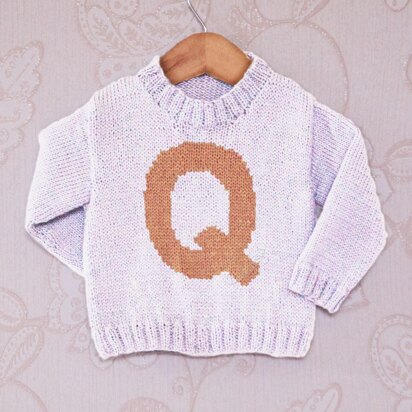 Intarsia - Letter Q Chart - Childrens Sweater