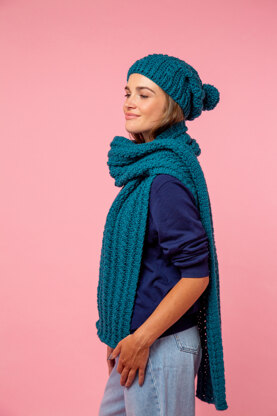 Cinnamon Swirl Hat and Scarf Set - Free Crochet Pattern for Women in Paintbox Yarns Wool Blend Worsted - Downloadable PDF