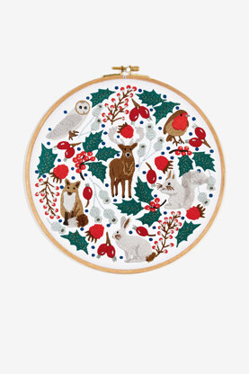 DMC Christmas Woodland Embroidery Pattern - PAT1813 - Downloadable PDF