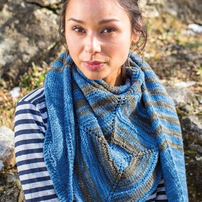 Madlen Shawl in Berroco Artisan - 382-5 - Downloadable PDF