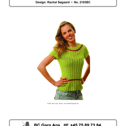 Silk T-Shirt in BC Garn Jaipur Fino & Soft Silk Handpaint - 2193BC - Downloadable PDF