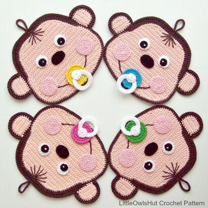 079 Baby monkey potholder