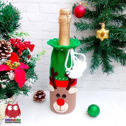 290 Reindeer bottle sleeve