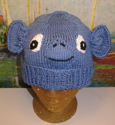 Blue Monkey Beanie Animal Hat