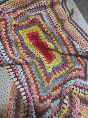 Scrap Yarn Baby Blanket