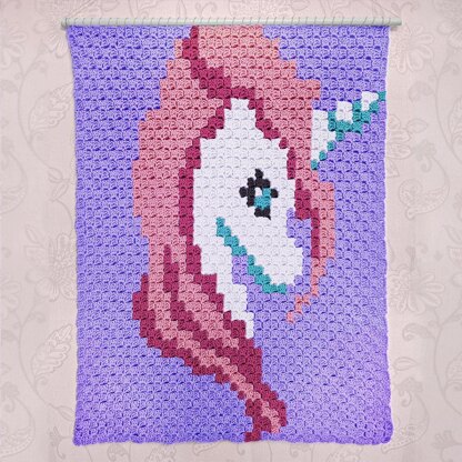 C2C - Blossom The Unicorn - Corner to Corner Blanket