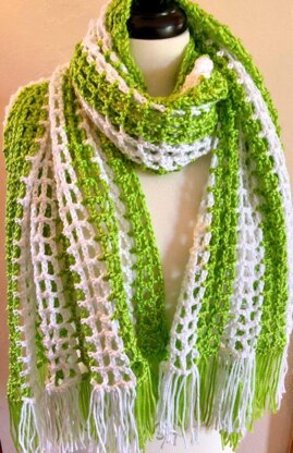 Crochet Open Weave Summer Shawl