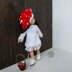 Fly Agarics outfit for 13" dolls