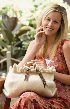 Felted Loopy Tote Bag in Lion Brand Fishermen's Wool