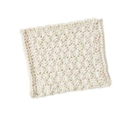 Textured Blocks Dishcloth in Red Heart Scrubby Smoothie - LM5937 - Downloadable PDF