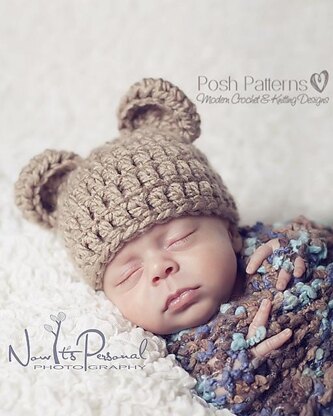 Baby Bear Hat Crochet Pattern 214